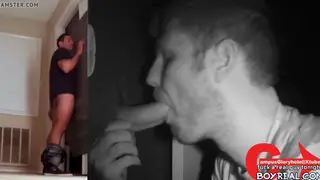 Hung Uncut Stud Gets Serviced at Gloryhole