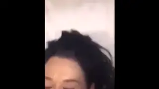 Woman Watches Friend Take a Facial in POV