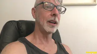 Silver Daddy Teases His Thick Shaft in Slow Motion