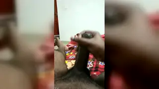 Indian Hunk Jerks Big Cock in Quick Handjob Clip