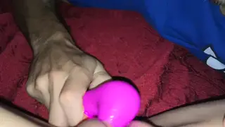 Teen Discovers Squirting With a Vibrator for the First Time