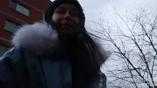 Petite Indian Brunette Talks Close in POV