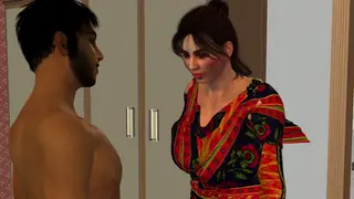 Indian Stepmom Strokes Stepson to Completion in Missionary