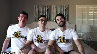 Three Guys Share a Morning Threesome During Casting