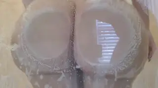 Curvy Stepmom Shares a Steamy Shower With Her Stepson