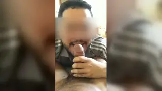 Latino Stud Swallows Thick Cock in Amateur Blowjob