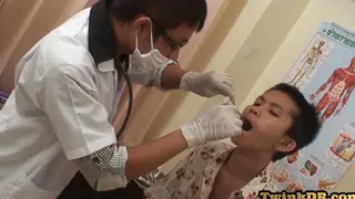 Asian Twink Gets Rimmed and Gaped by Muscular Doctor