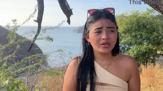 Curvy Latina Tourist Cheats on Husband With Stranger