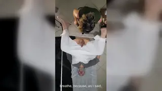 Latina Doctor Pegs Patient During Prostate Exam In Uniform