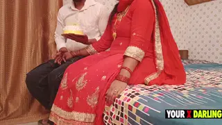 Indian Stepmom Fucks Stepson on Anniversary