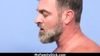 Stepdad Joins Threesome for Bareback Bedroom Session