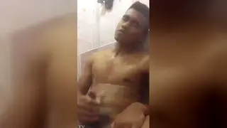 Asian Thai Boy Strokes His Cock in Solo Clip