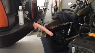 Solo Guy Rides a Massive Dildo to Explosive Finish
