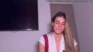 Latina in Lingerie Teases Stepbrother POV