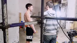 Tattooed Sub Endures Anal Fisting in Bondage