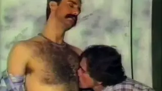 Vintage Outdoor Gay Scene Features Toy Play