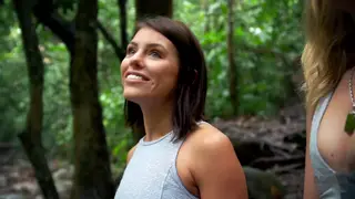Blonde and Brunette Wives Share Forbidden Outdoor Passion