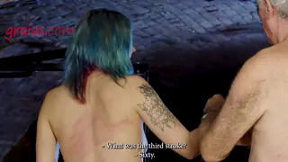 Redhead Teen Explores BDSM with Intense Eye Contact