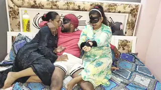 Pregnant Indian Stepsisters Share a Gigolo in a Threesome