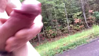 Outdoor Novice Attempts First Deep Throat In Public