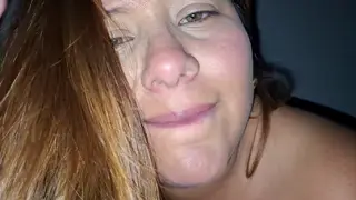 Busty BBW Latina Pleasures Herself with Toys POV