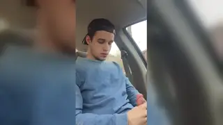 Solo Handjob Unfolds Inside a Parked Car
