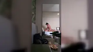 Voluptuous Latina Cheats on Boyfriend During Exam Trip