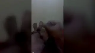 Latino Stud Strokes His Cock in Quick Handjob Clip