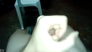Youthful Twink Works His Big Cock in Solo Session