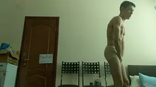 European Jock Shows Off Muscular Body and Feet in Lingerie