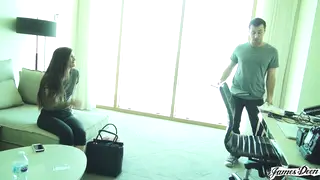 Petite Tattooed Girl Joins Couple for Wild Threesome