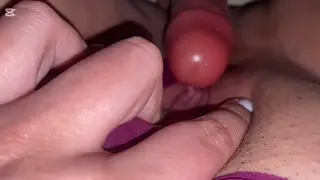 Busty Latina Teases Her Clit With a Toy in POV