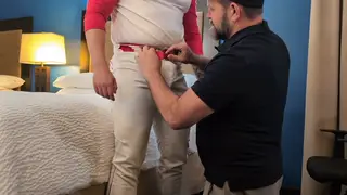 Hairy Bear Coach Barebacks Twink Player in Hotel