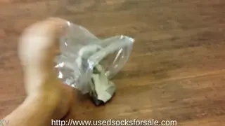 Foot Fetishist Worships Used Smelly Socks and Toes