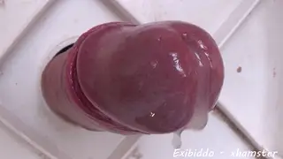 Latino Stranger Strokes Big Cock Through Gloryhole POV
