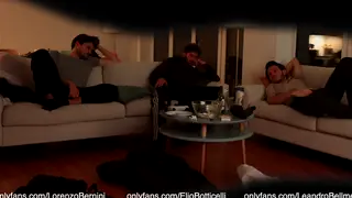 Curious Straight Guy Strokes Off While Friends Watch