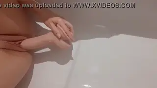 Young Amateur Fills Herself with Massive Toy Until Overflow