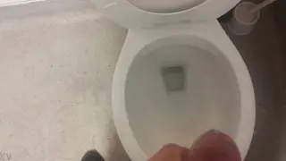 Solo Guy Strokes Thick Cock in Quick Handjob Clip