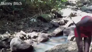 Skinny Sub Misses Forest Spot While Muscular Dom Watches