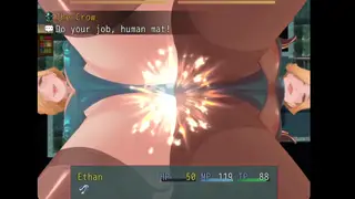 Two Women Tag Team a Guy with Feet and Finish