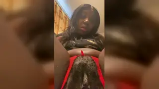Lonely Black MILF Masturbates in POV