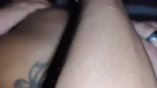 MILF Takes BBC Anally at Gloryhole While Husband Watches