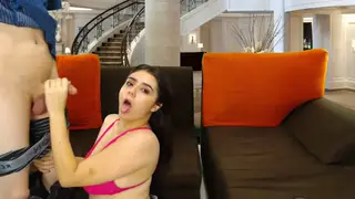 Busty Latina Stepmom Sucks and Fucks Stepson on Webcam