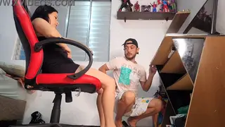 Curvy Latina Housewife Cheats with Neighbor While Husband Watches
