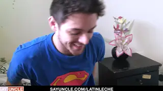 Tattooed Latino Twink Services Stranger for Cash