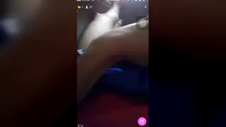 Solo Guy Strokes Slowly in a Hammock