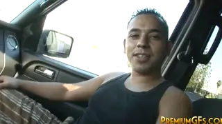 Petite Brunette Drowns in Cum During a POV Bukkake