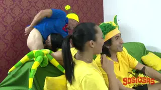 Voluptuous Latina Teen Takes Anal During World Cup