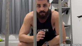 Latino Dom Locks Sub in Cage for POV Bondage