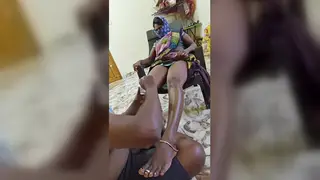 Curvy Indian MILF Gets Pussy Licked During Massage